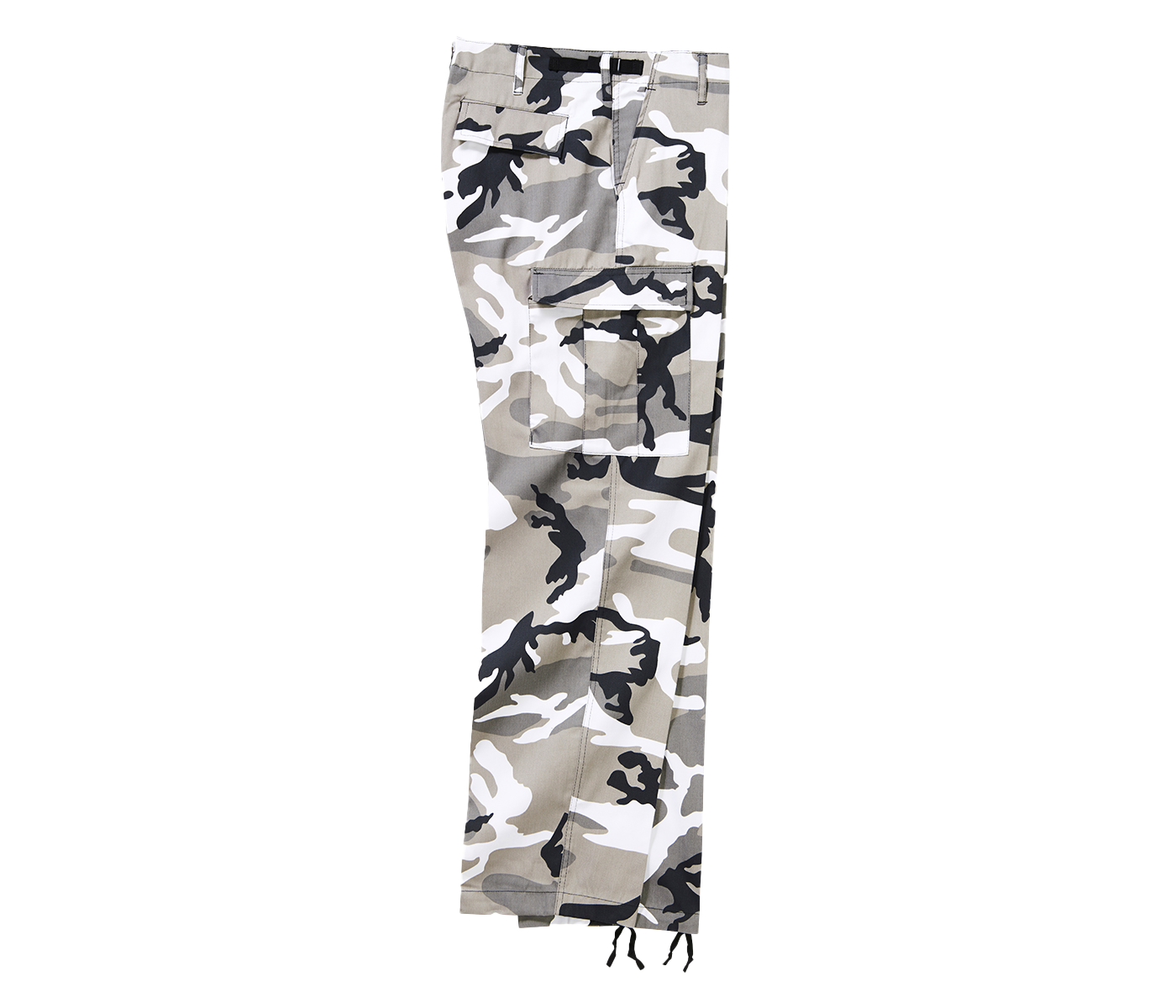 Hochwertige Details der Brandit US Ranger Urban-Hose mit praktischer Cargo-Tasche und Kordelzug.