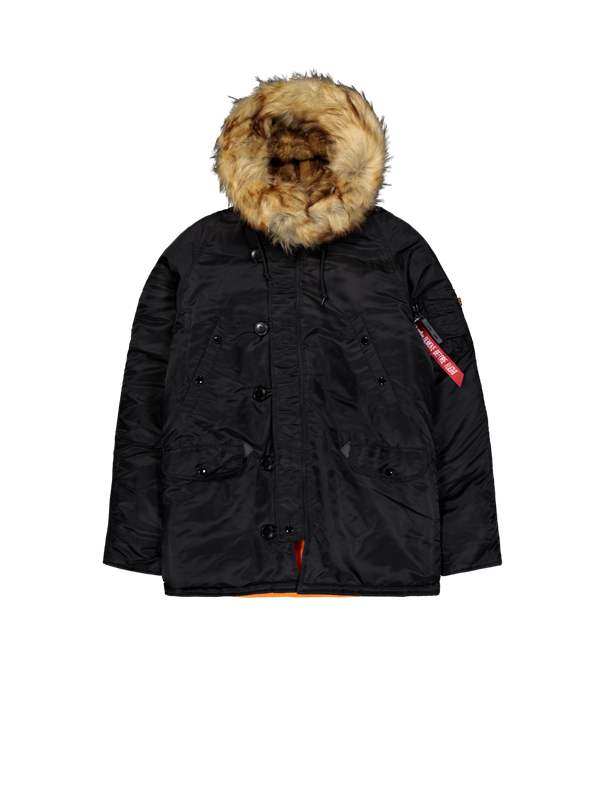 103141 Alpha Industries N-3B VF 59 Parka mit abnehmbarem Kunstfellkragen – Herren Winterjacke, winddicht und wasserabweisend, bluepalm.ch Schweiz