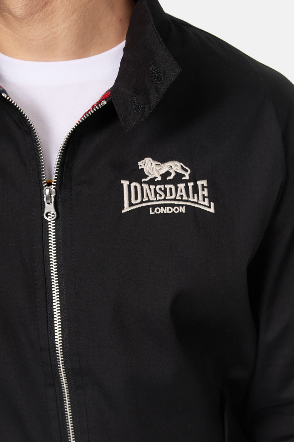 Lonsdale 110538 Harrington Classic Jacke Schwarz