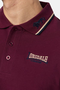 Lonsdale 110629 Lion Poloshirt Oxblood