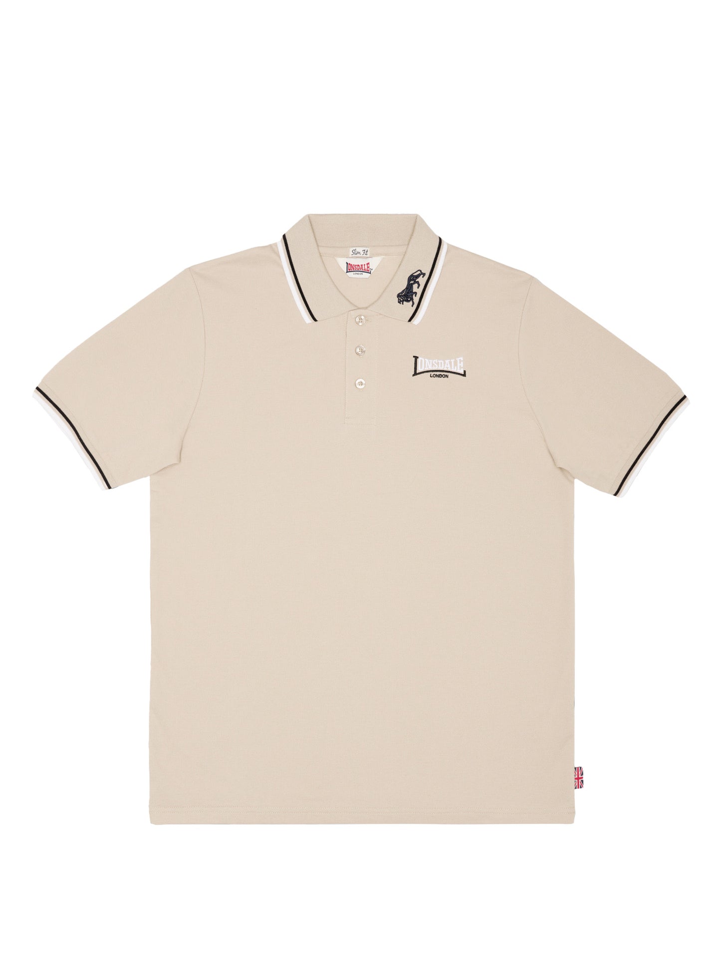 Lonsdale Lion Poloshirt Sand Herren Slim Fit