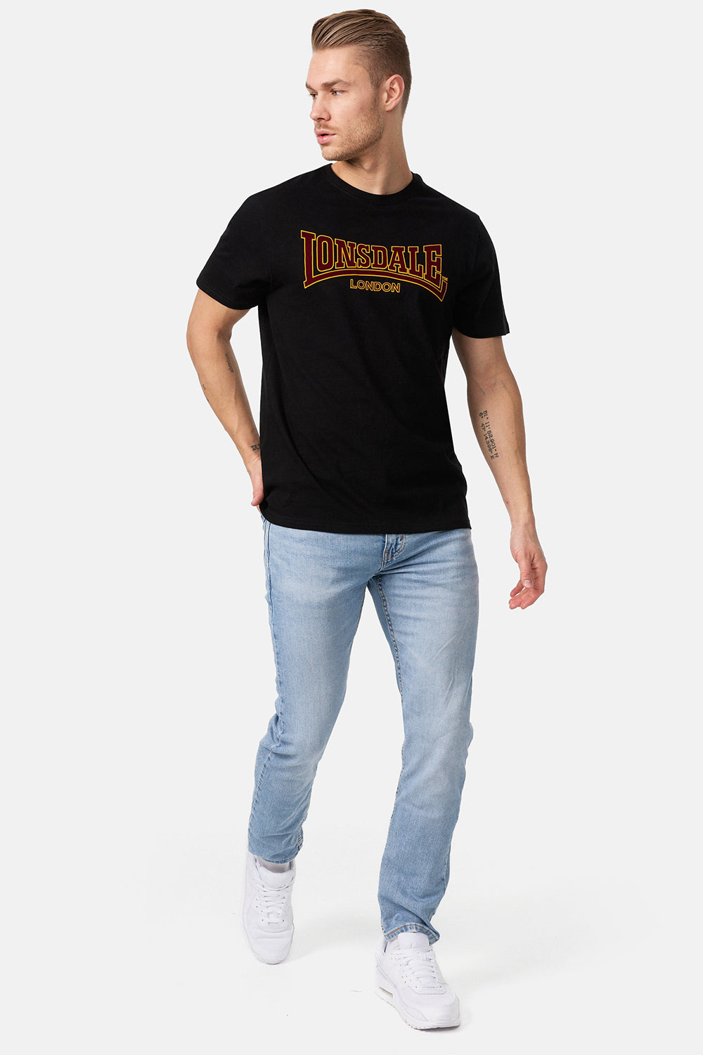 Lonsdale 111001 Classic T-Shirt Schwarz