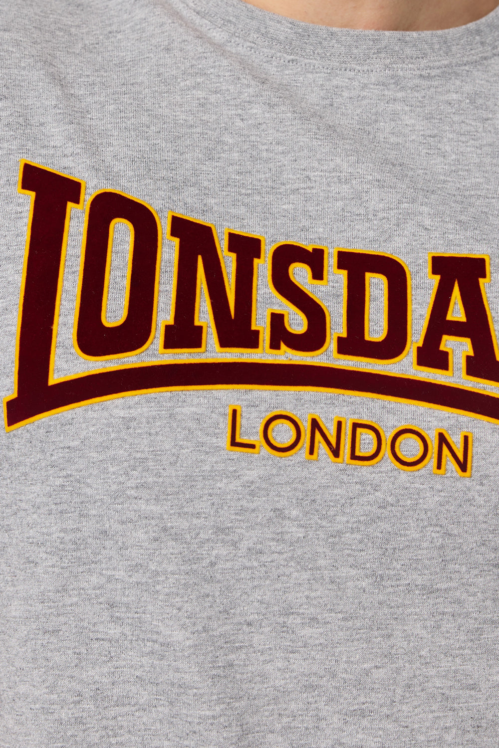 Lonsdale 111001 Classic S-Shirt Marl Grey