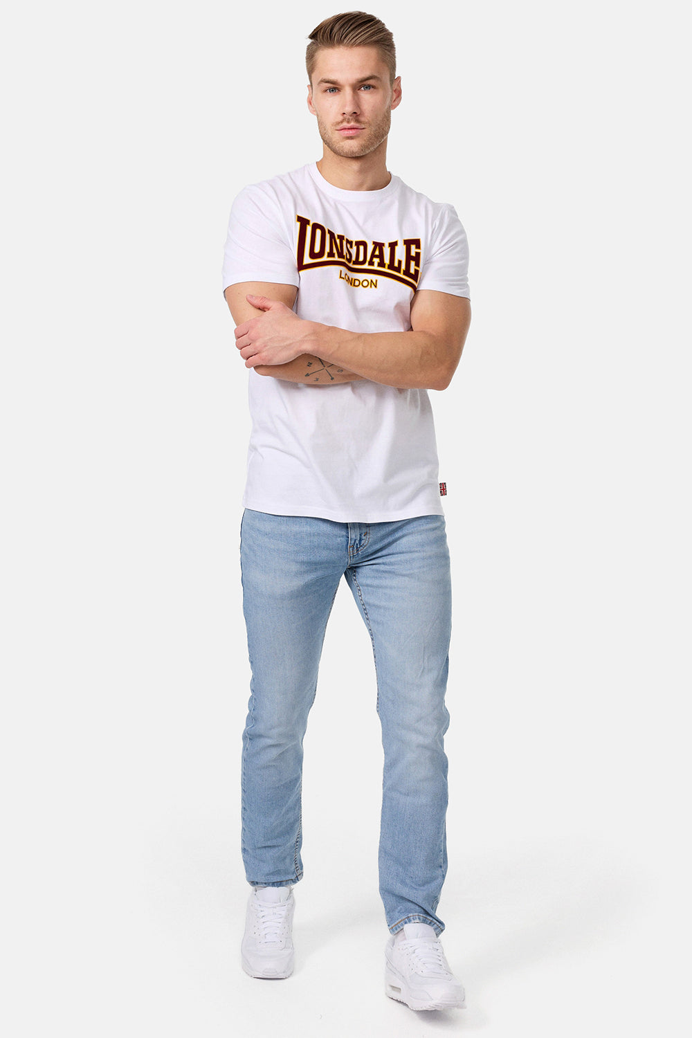Lonsdale 111001 Classic T-Shirt Weiss