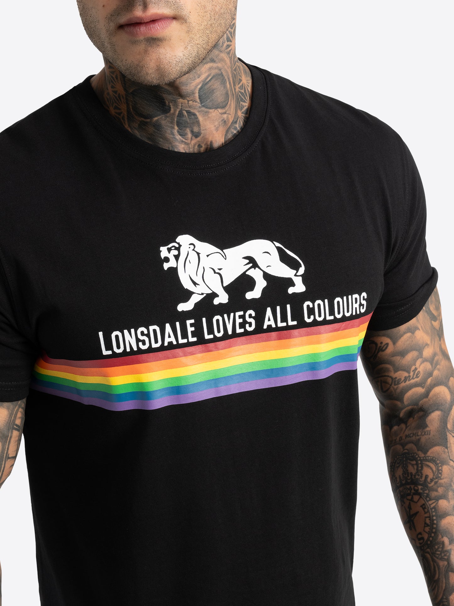 Lonsdale 111011 Nelson T-Shirt - Schwarz