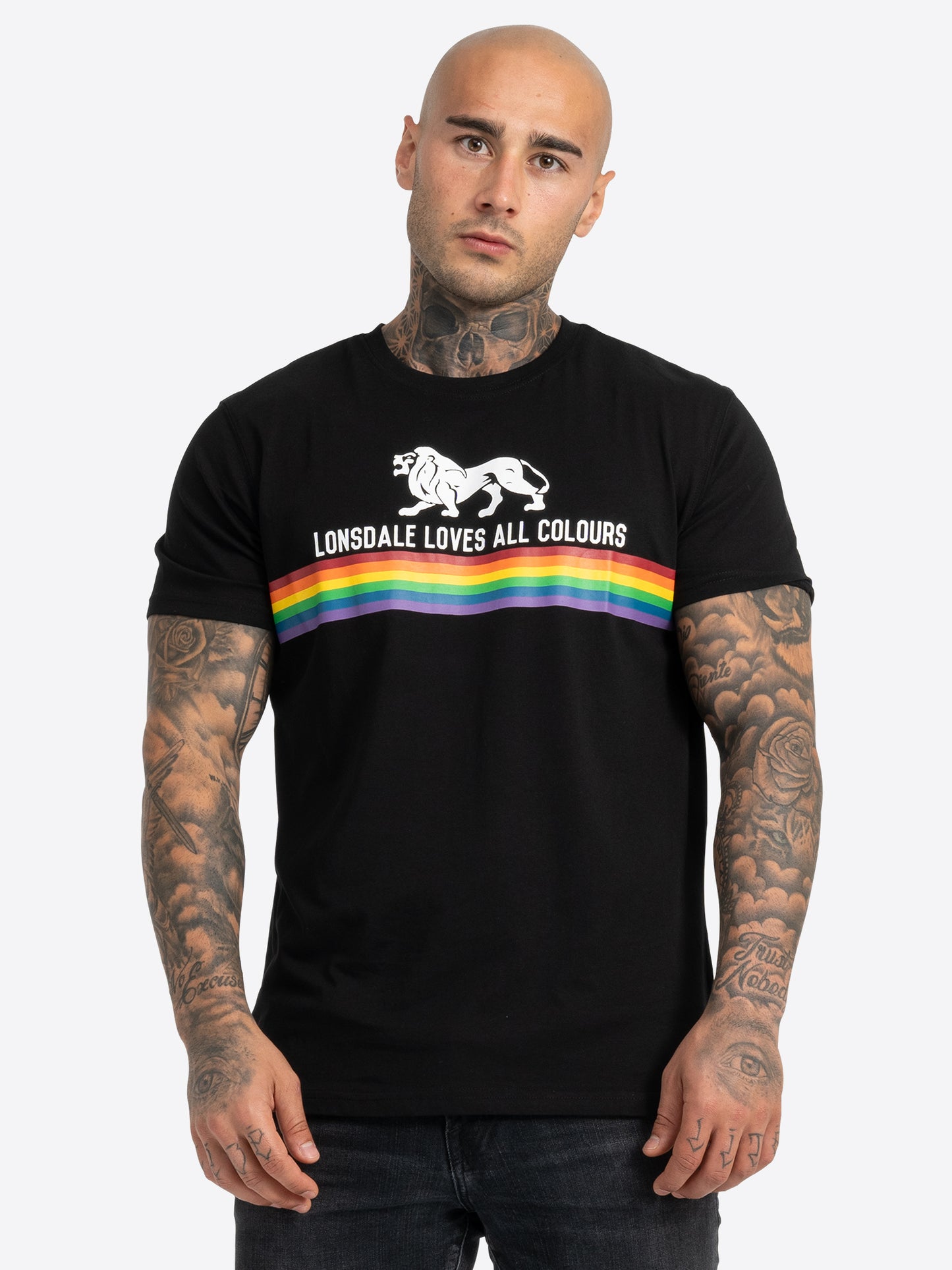 Lonsdale 111011 Nelson T-Shirt - Schwarz