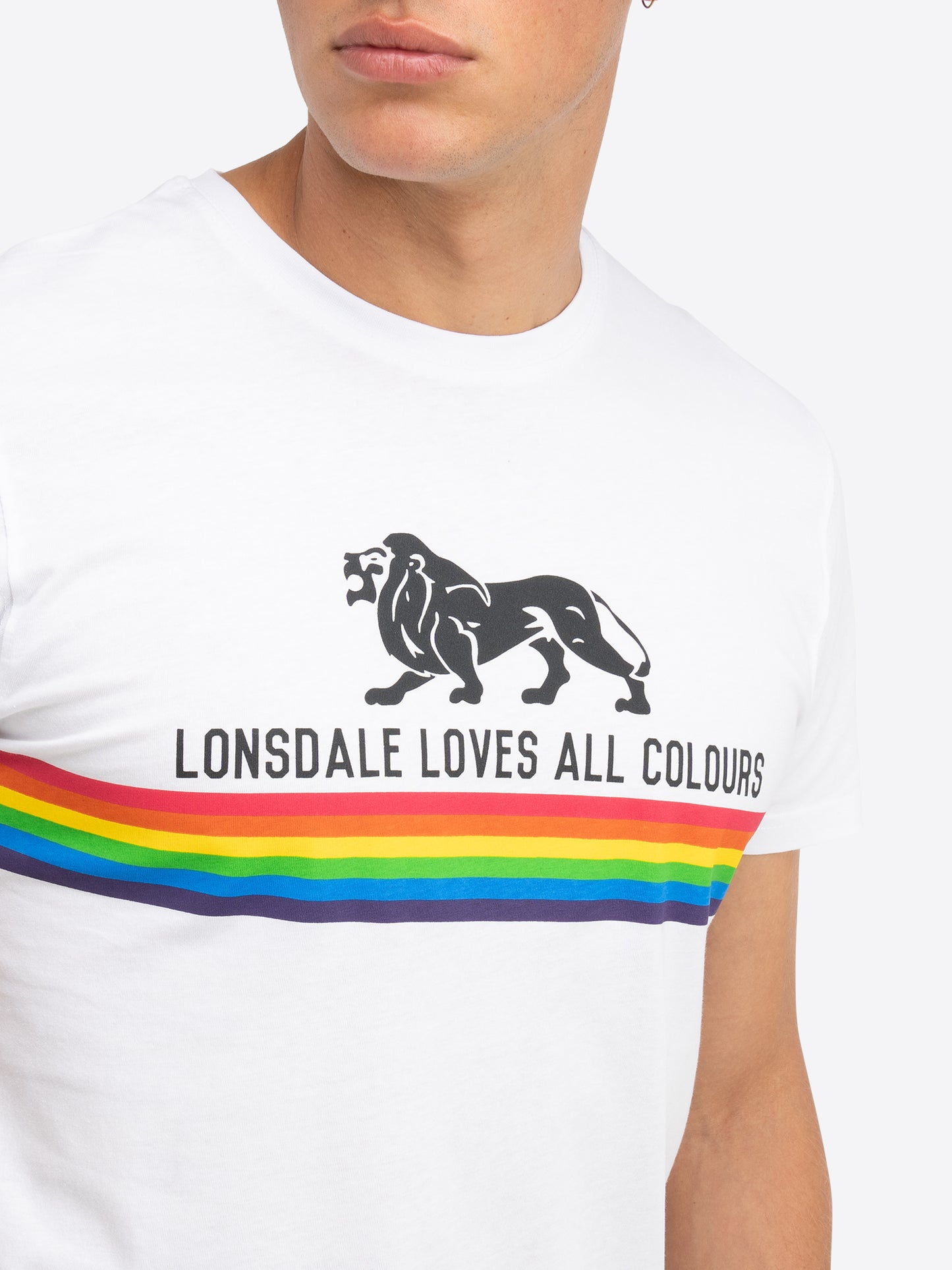 Lonsdale 111011 Nelson T-Shirt - Weiss