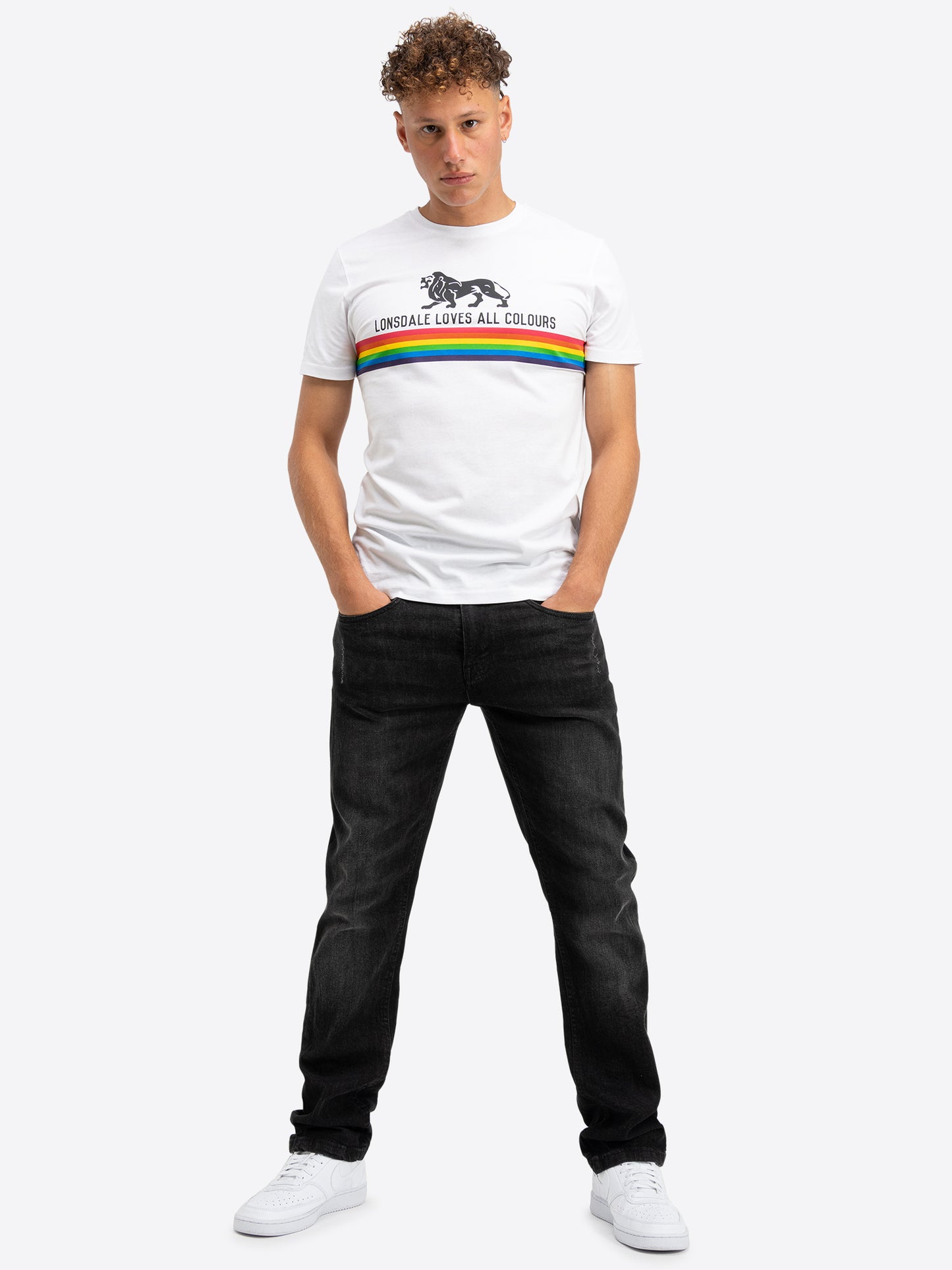 Lonsdale 111011 Nelson T-Shirt - Weiss