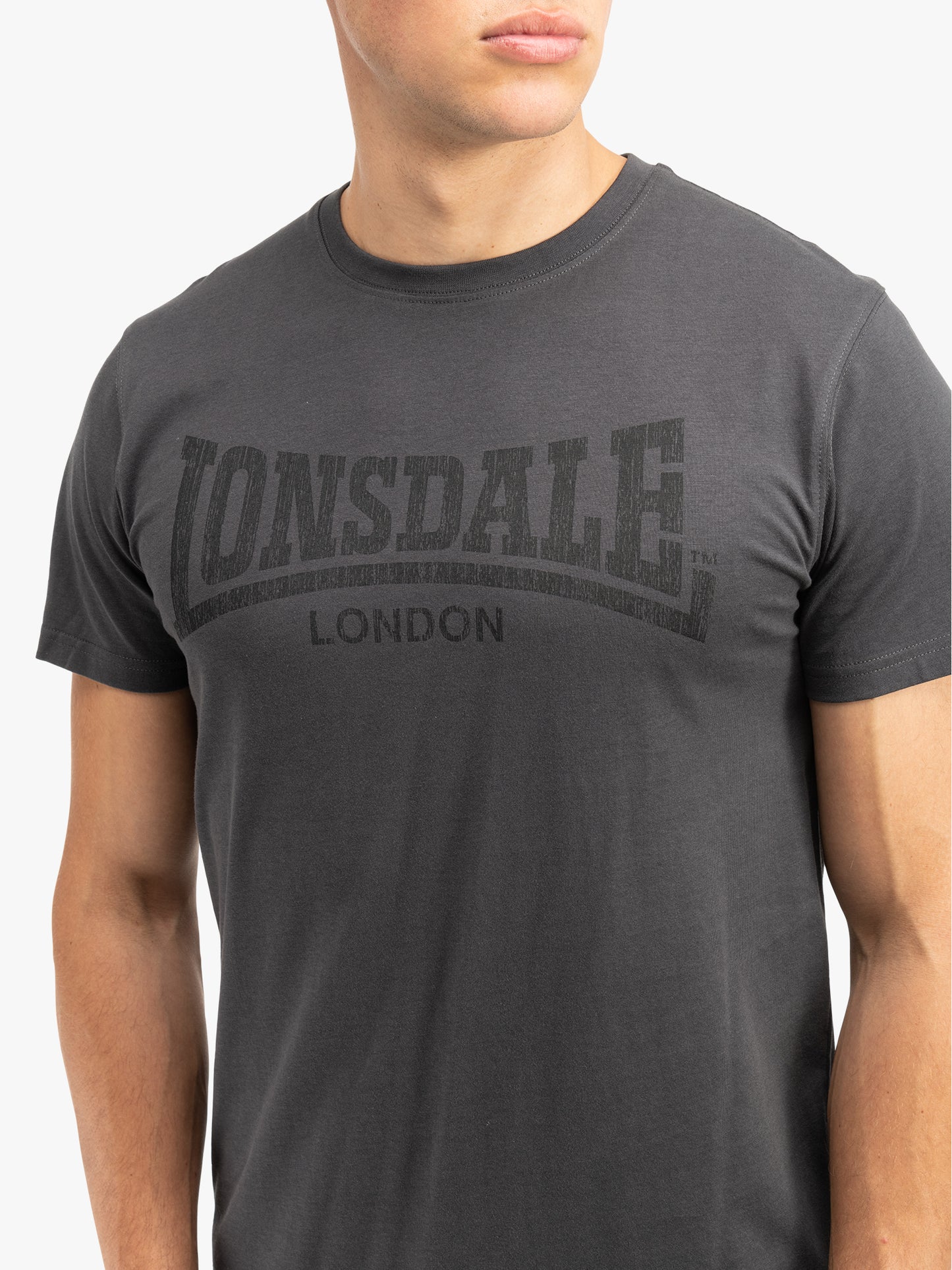 Lonsdale 111132 Logo Kai T-Shirt - Anthracite