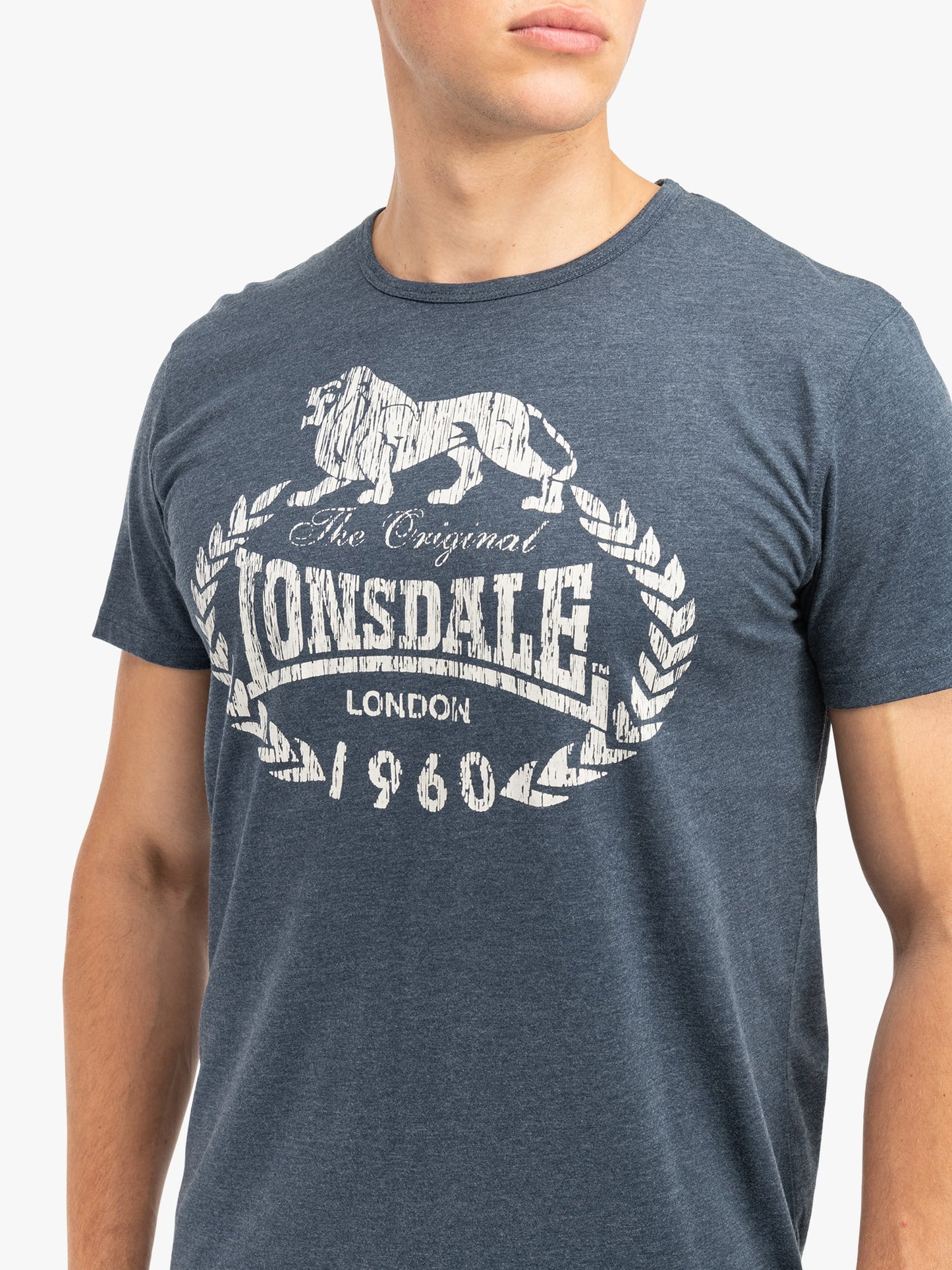 Lonsdale 111139 Ollie T-Shirt - Marl Navy