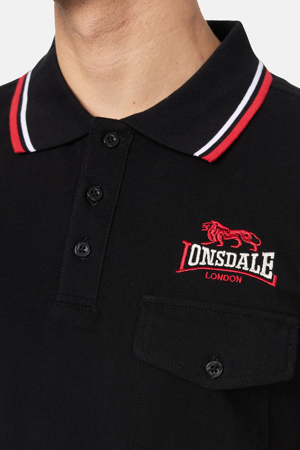 Lonsdale 111168 Lynton Poloshirt Schwarz