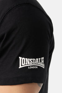 Lonsdale 111238 Against Racism T-Shirt Schwarz