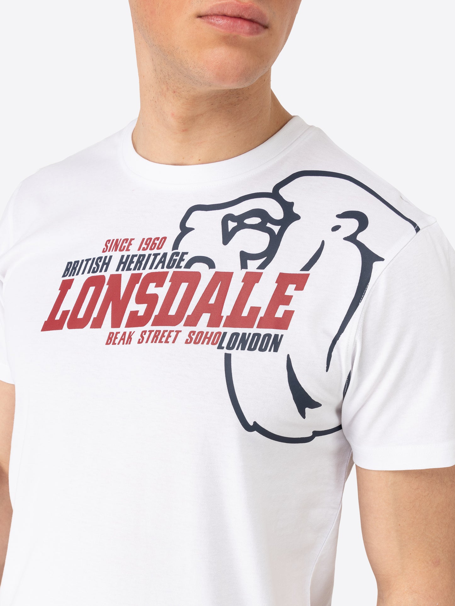 Lonsdale 111273 Walkley T-Shirt Weiss