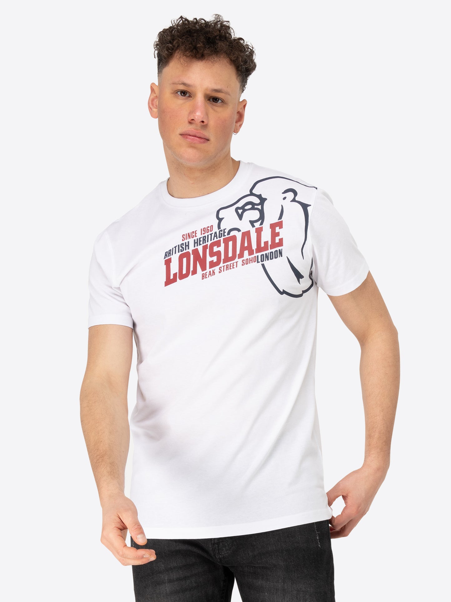 Lonsdale 111273 Walkley T-Shirt Weiss
