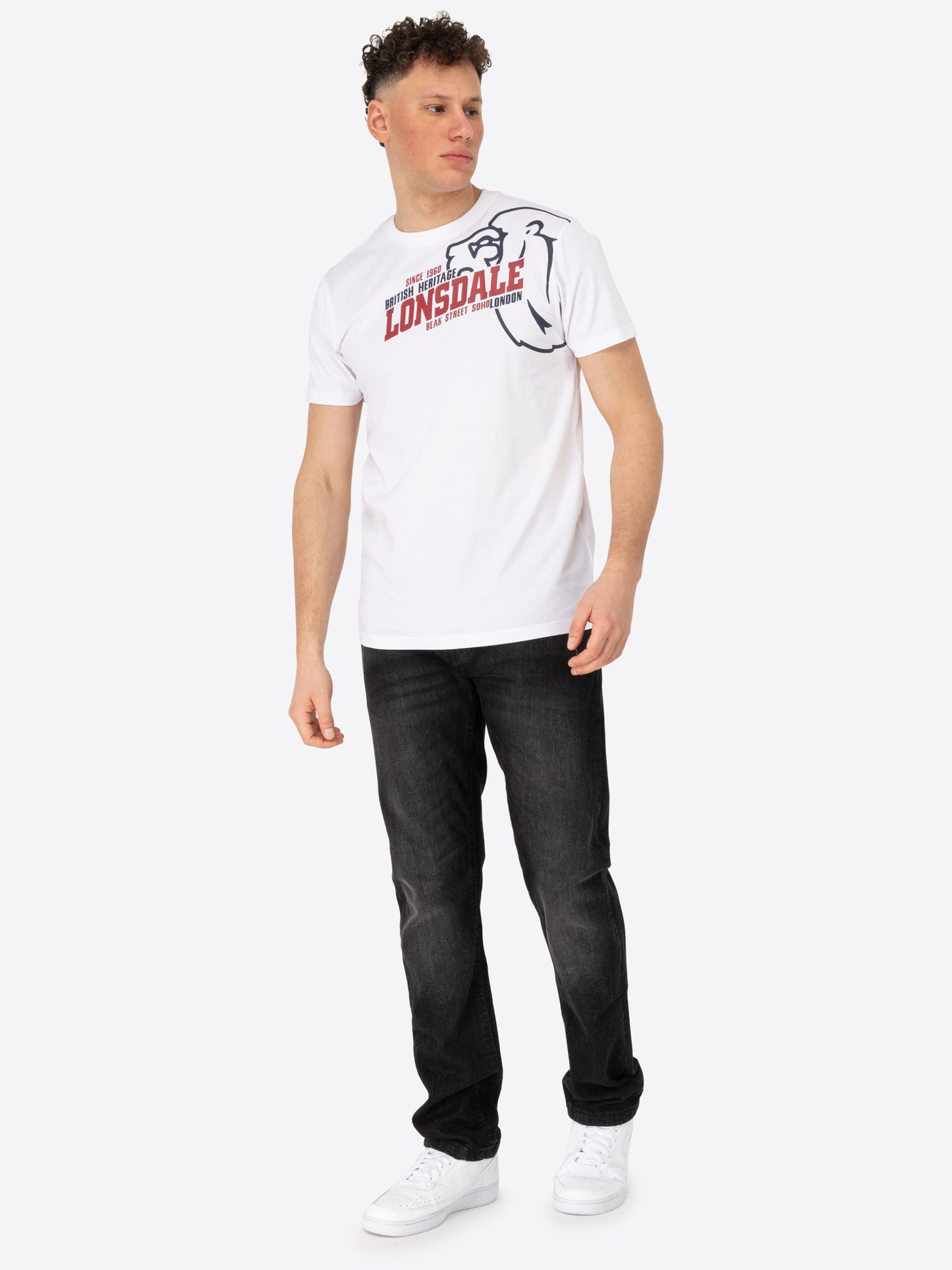 Lonsdale 111273 Walkley T-Shirt Weiss