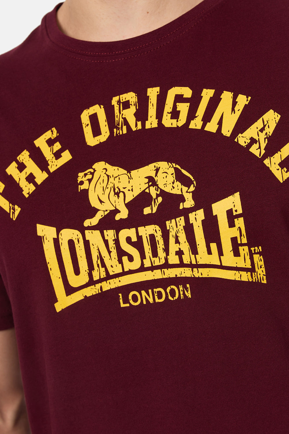 Lonsdale 112048 Original T-Shirt Oxblood