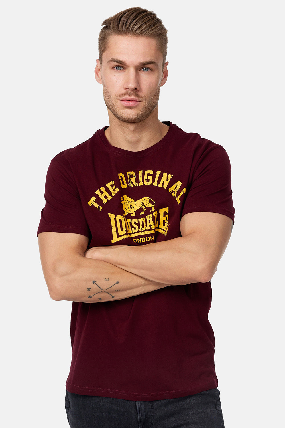 Lonsdale 112048 Original T-Shirt Oxblood