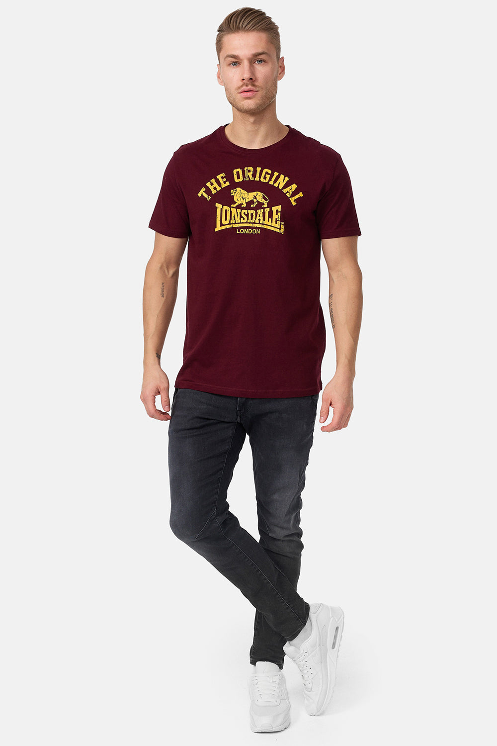 Lonsdale 112048 Original T-Shirt Oxblood