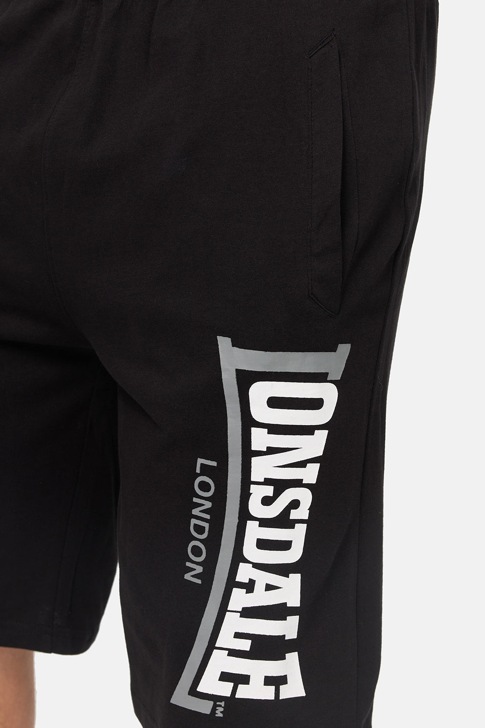 Lonsdale 112062 Logo Jam Shorts Schwarz