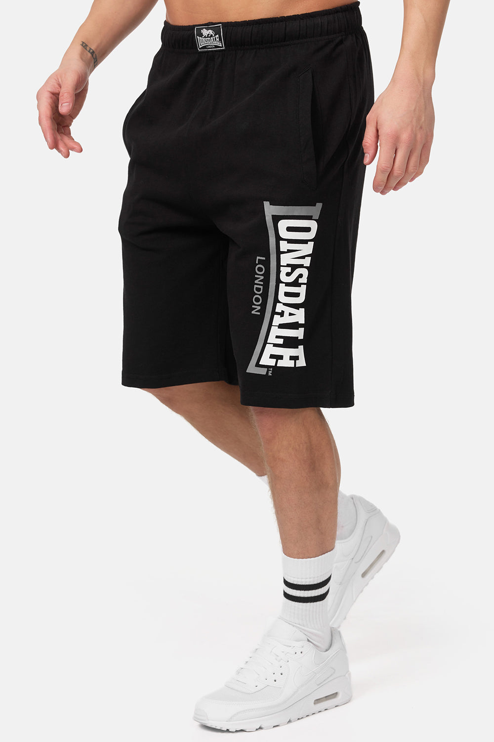 Lonsdale 112062 Logo Jam Shorts Schwarz