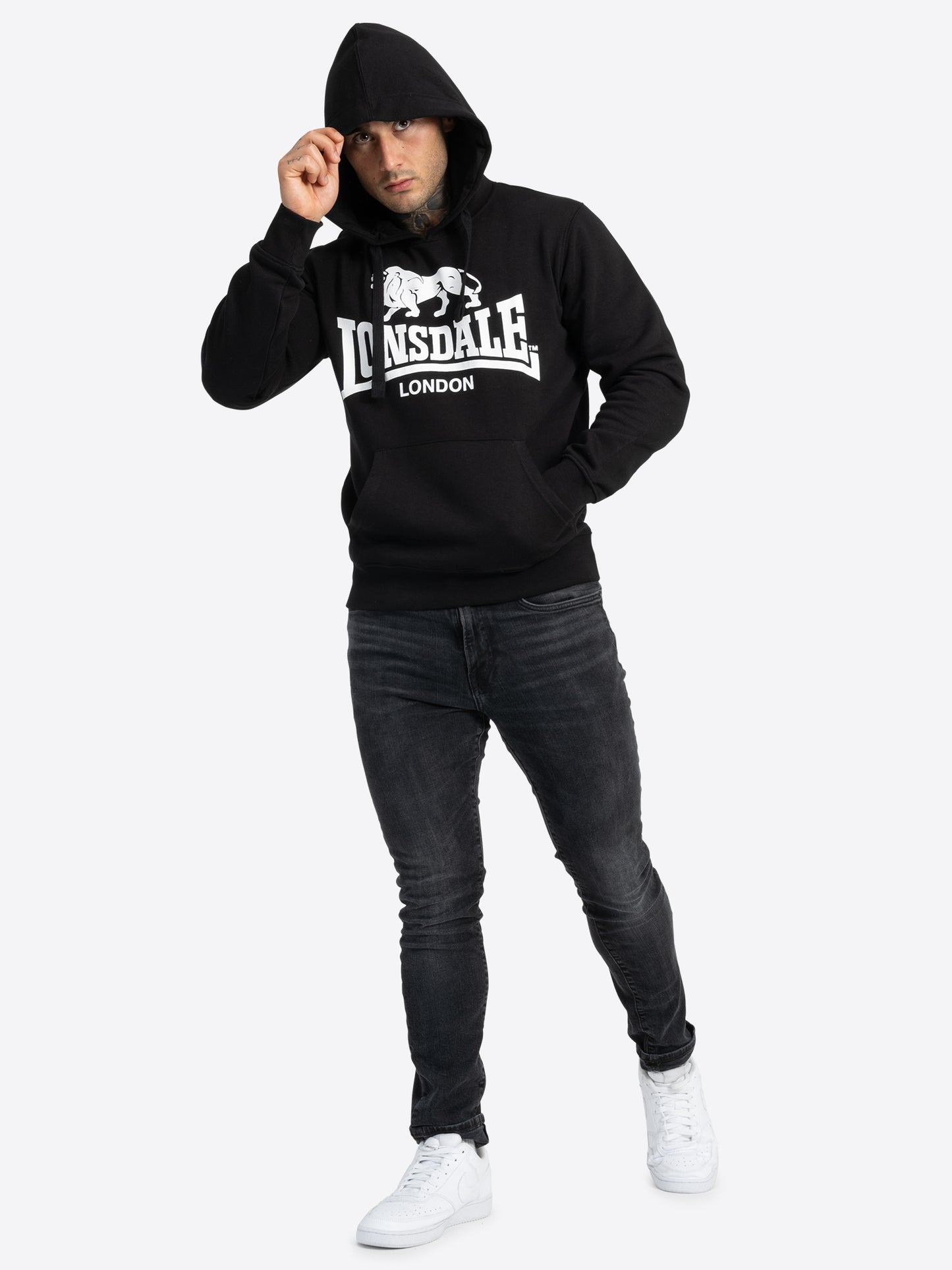 Lonsdale 113027 Go Sport 2 Kapuzensweatshirt Schwarz
