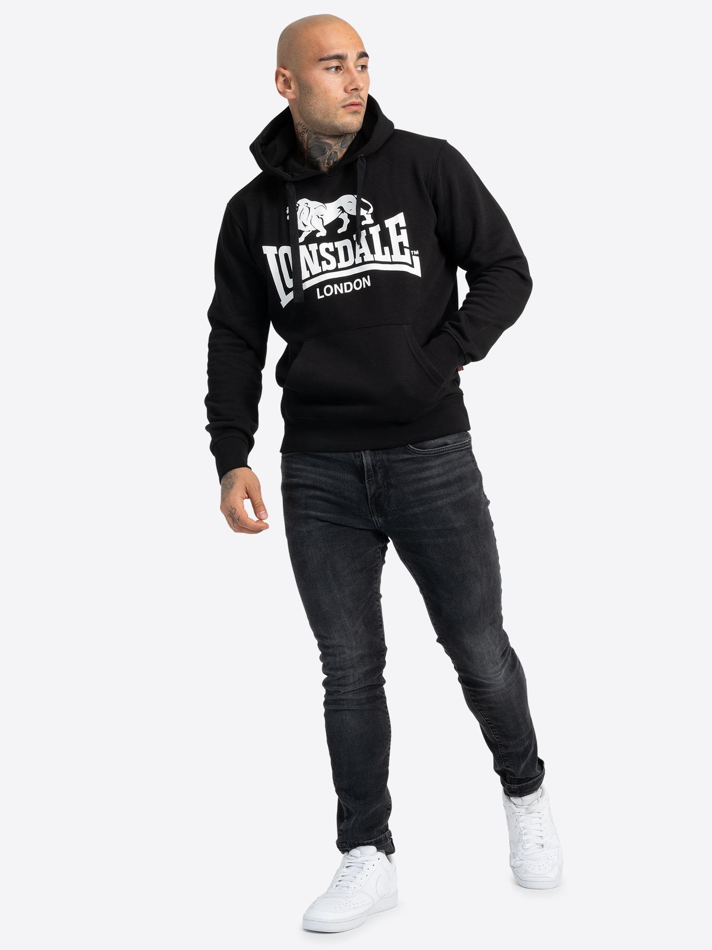 Lonsdale 113027 Go Sport 2 Kapuzensweatshirt Schwarz
