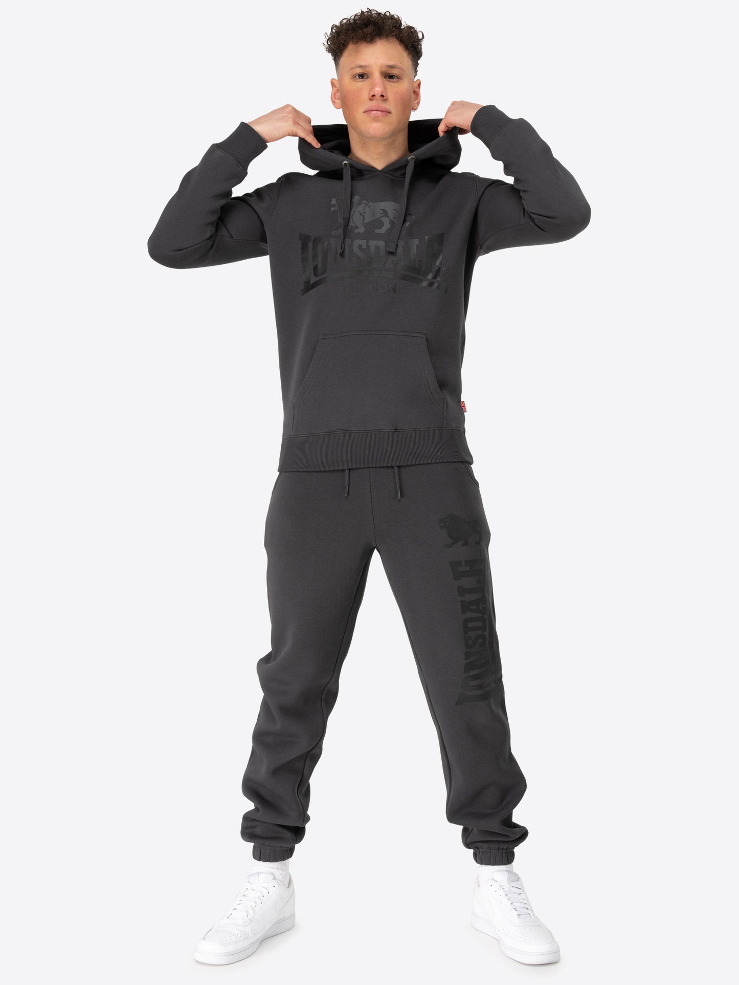 Lonsdale 113027 Go Sport 2 Kapuzensweatshirt Anthracite