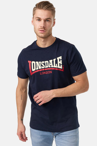 Lonsdale 113170 Two Tone T-Shirt Navy