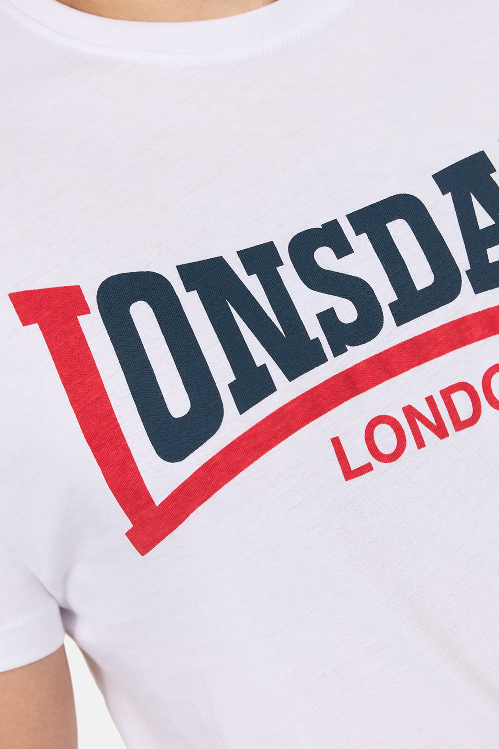 Lonsdale 113170 Two Tone T-Shirt Weiss