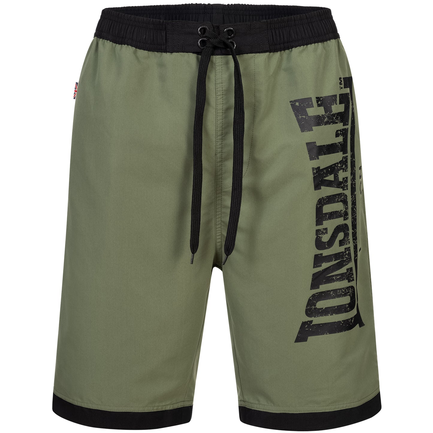 Lonsdale Badehose Oliv mit Logo Druck Herren