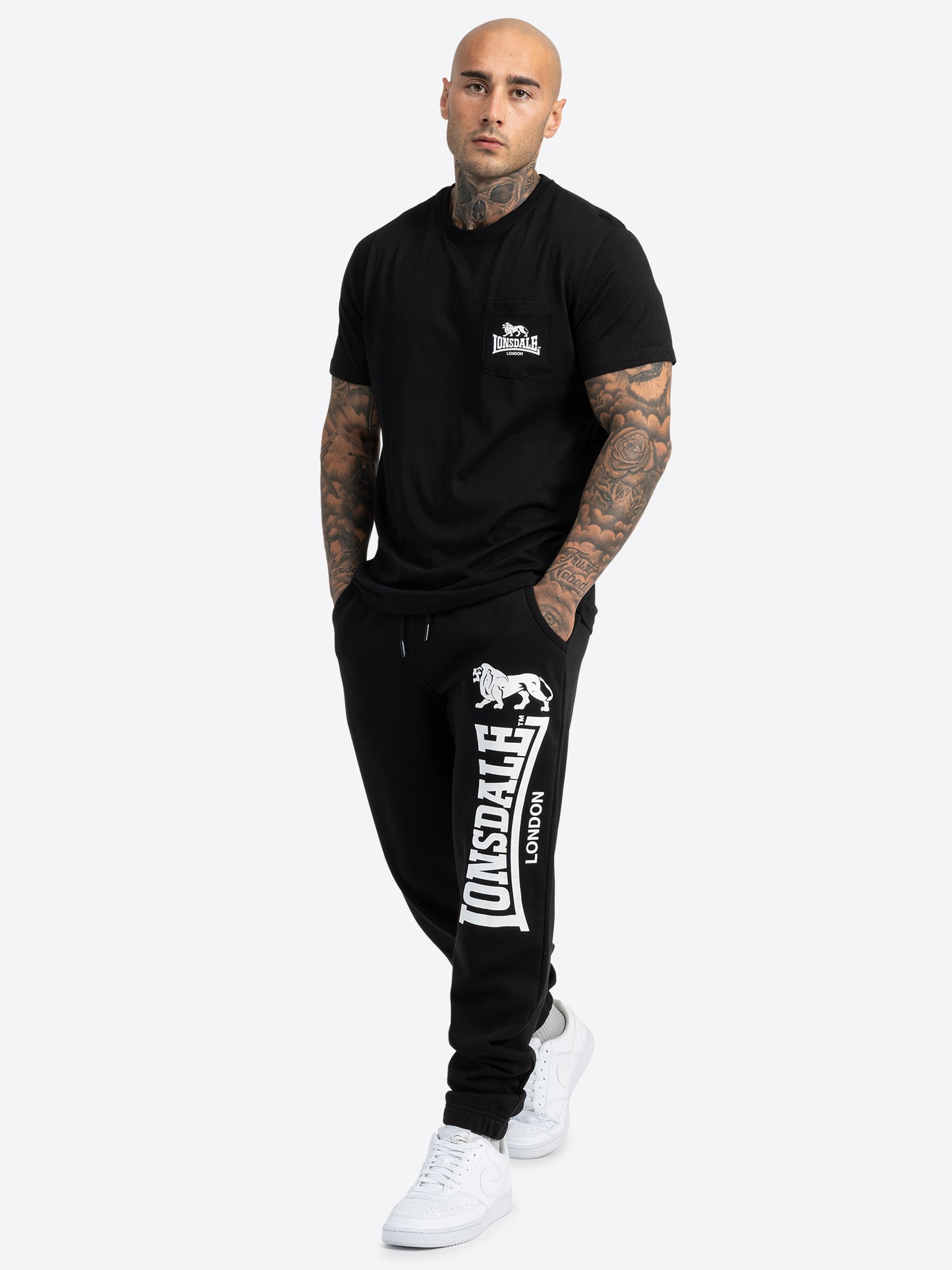 Lonsdale 113659 Ockle Jogginghose Schwarz