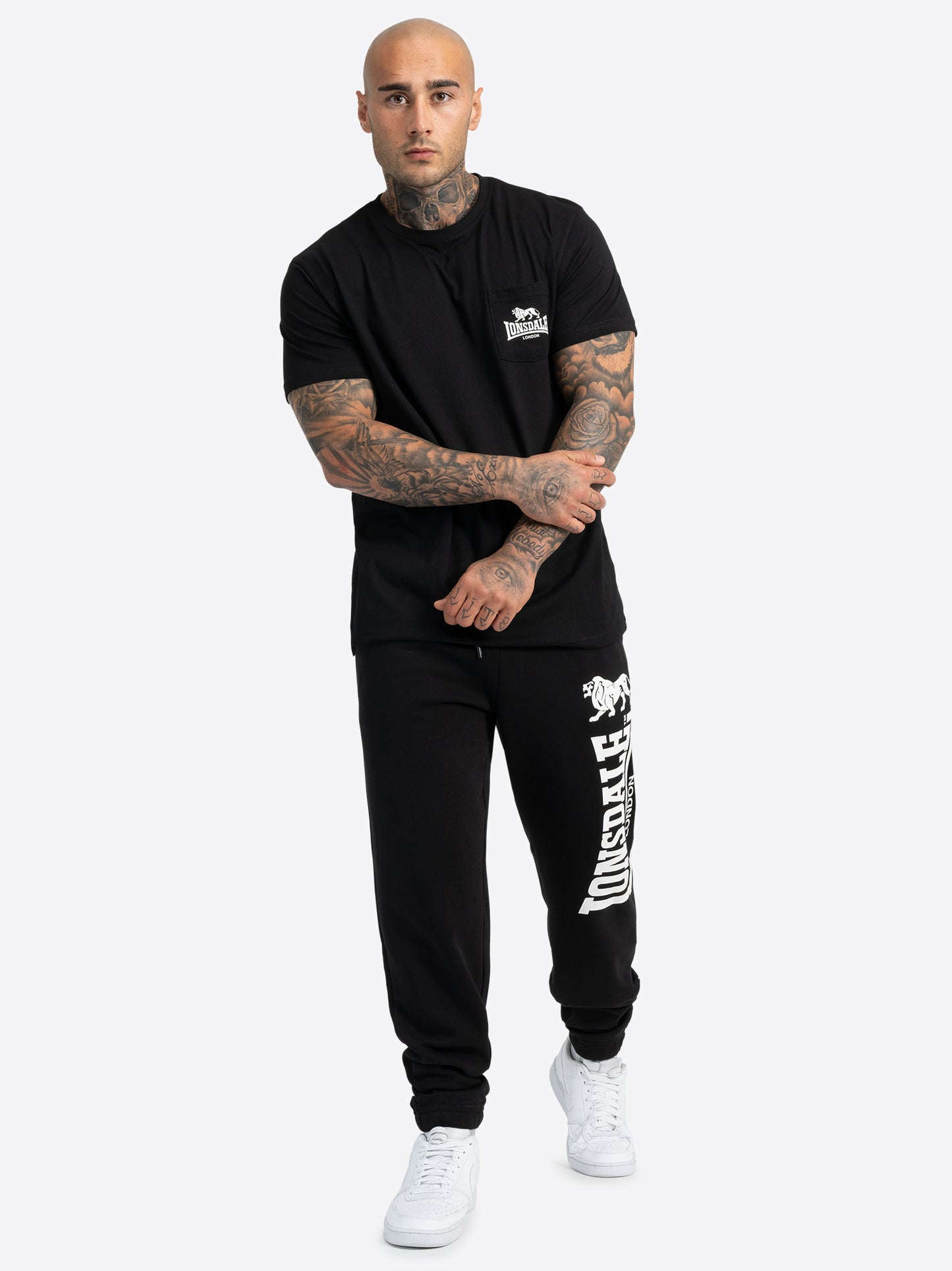 Lonsdale 113659 Ockle Jogginghose Schwarz