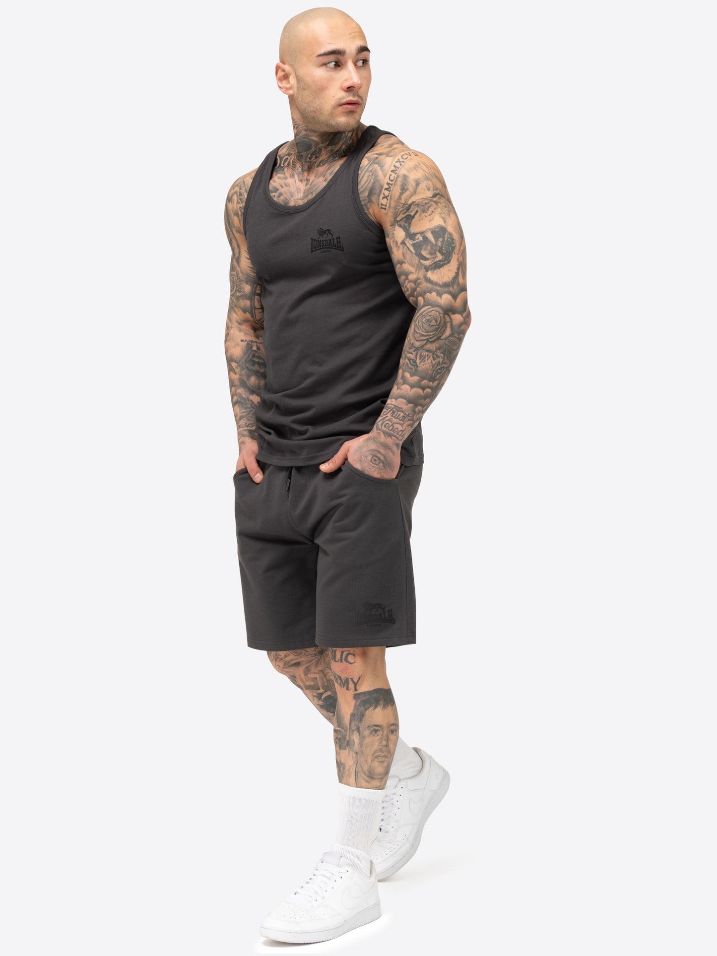 Lonsdale 113699 Coventry Shorts Anthracite