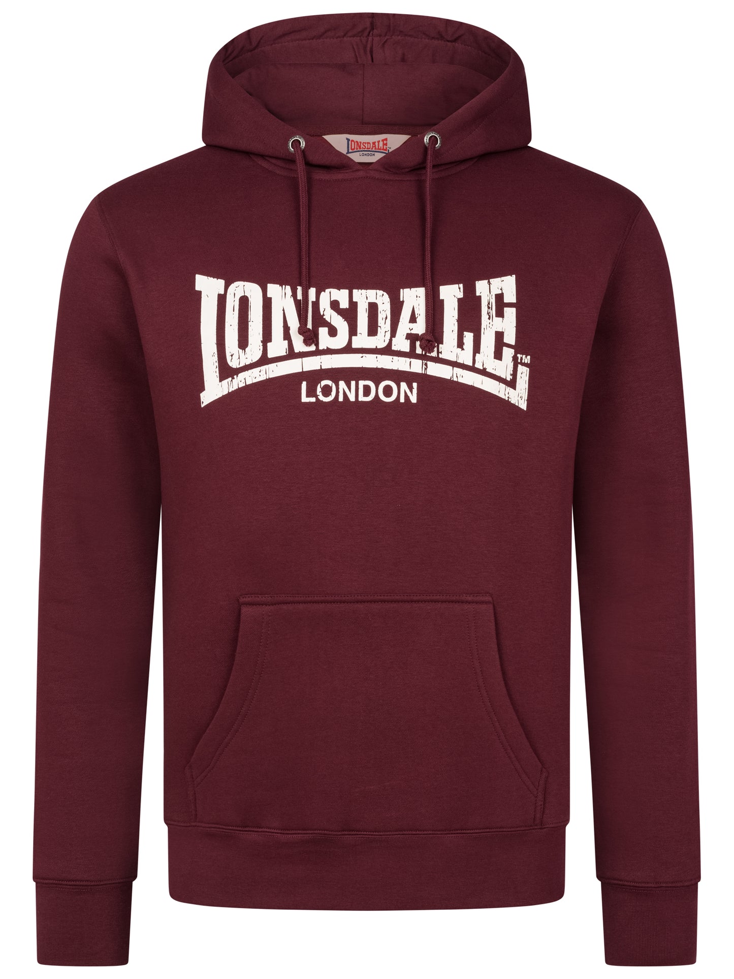 Lonsdale 113863 Wolterton Kapuzensweatshirt Oxblood