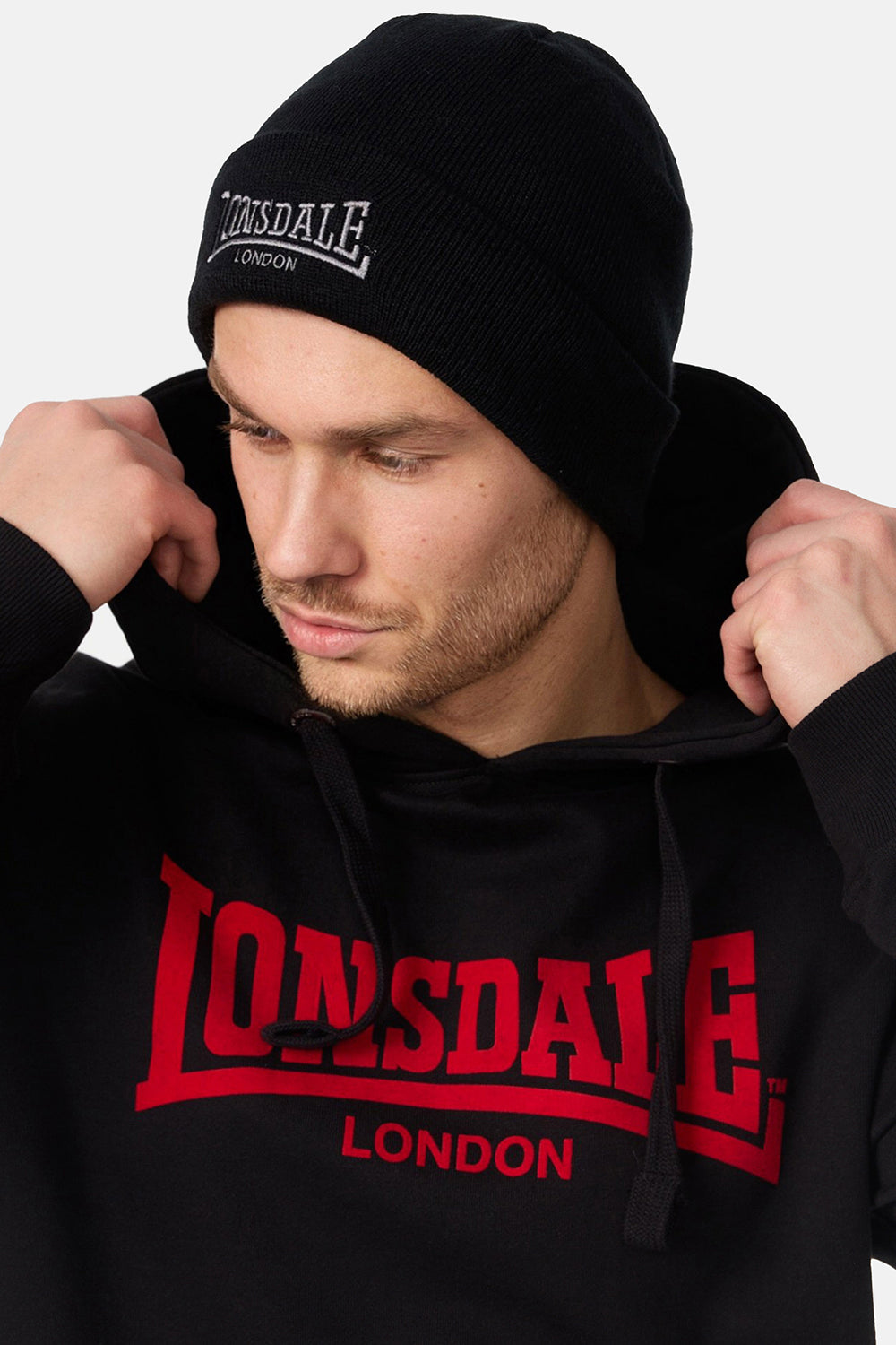 Lonsdale 113876 Dundee Beanie Schwarz