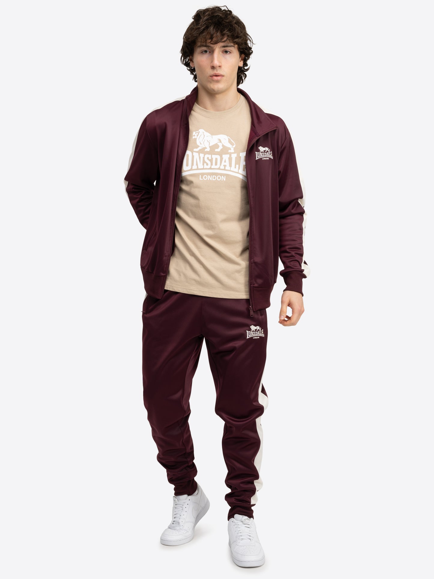 Lonsdale 113952 Pember Jogginganzug Oxblood