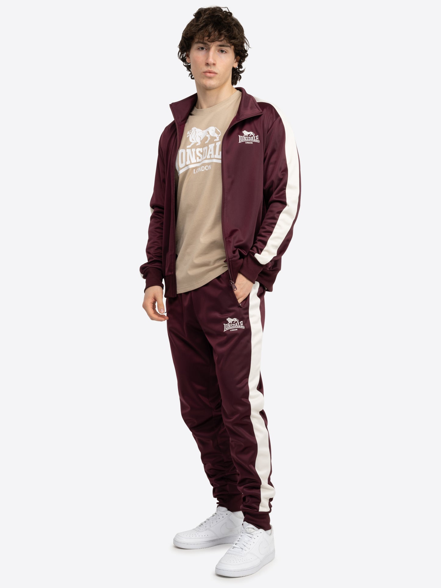 Lonsdale 113952 Pember Jogginganzug Oxblood