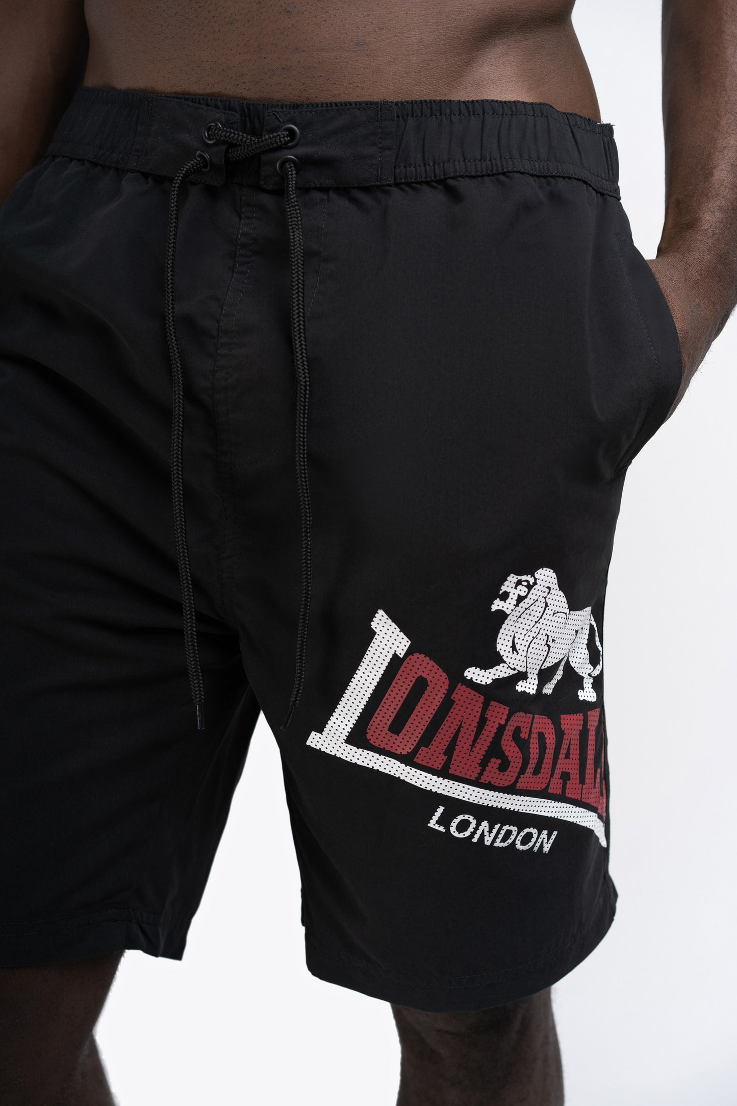Lonsdale 113971 Atlow Boarshorts Schwarz