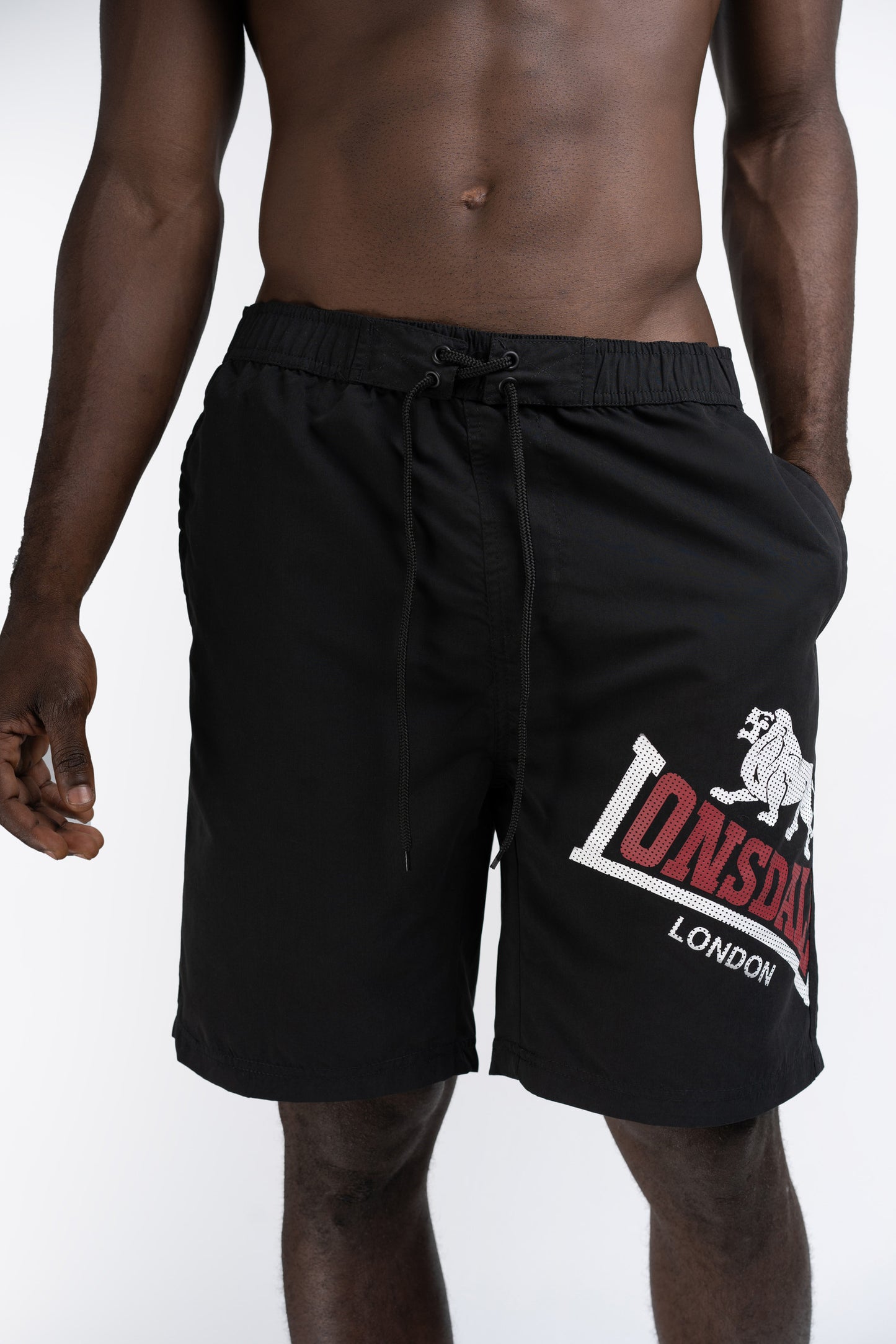 Lonsdale 113971 Atlow Boarshorts Schwarz