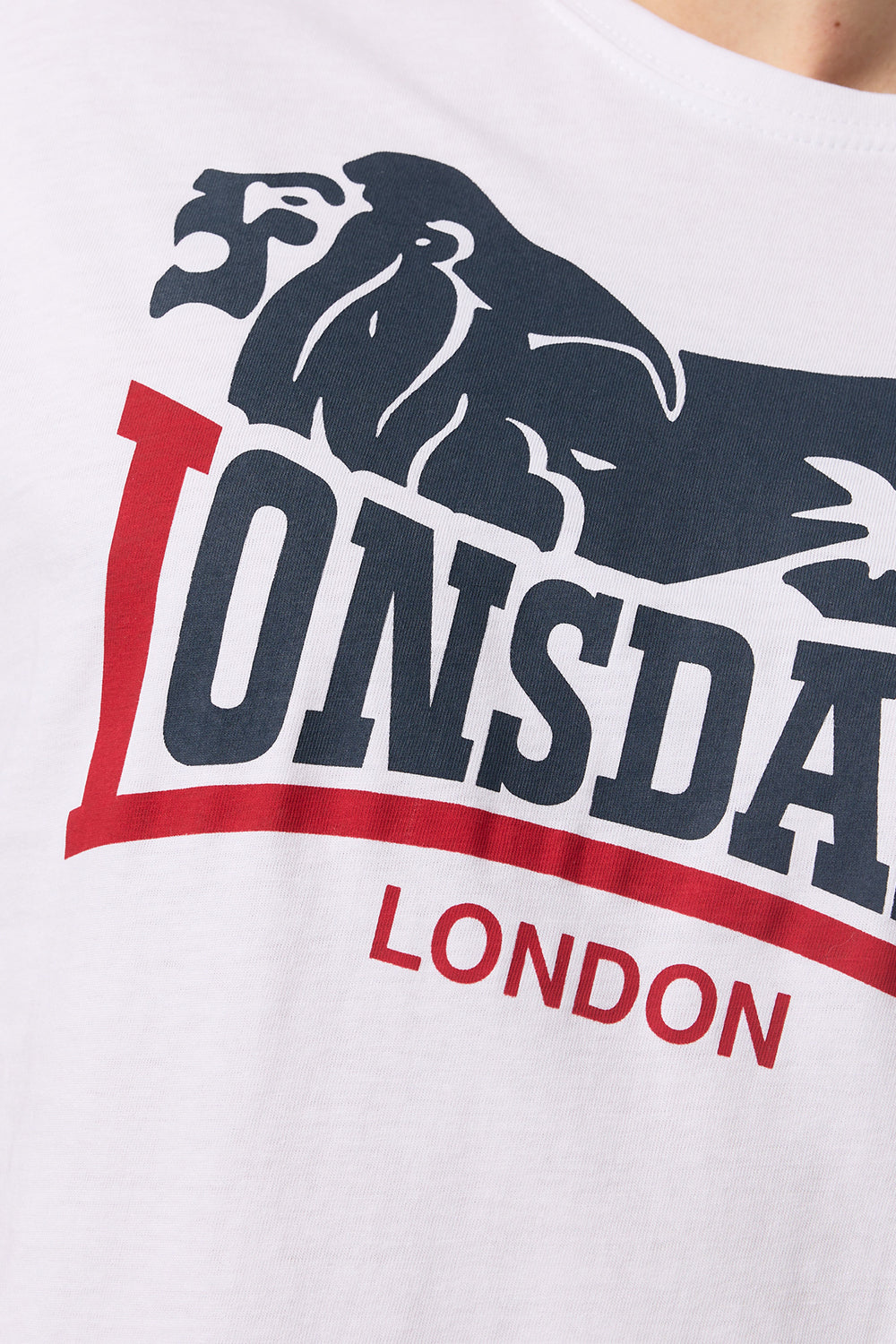 Lonsdale 113975 Loscoe Doppelpack T-Shirt Marl Weiss/Navy