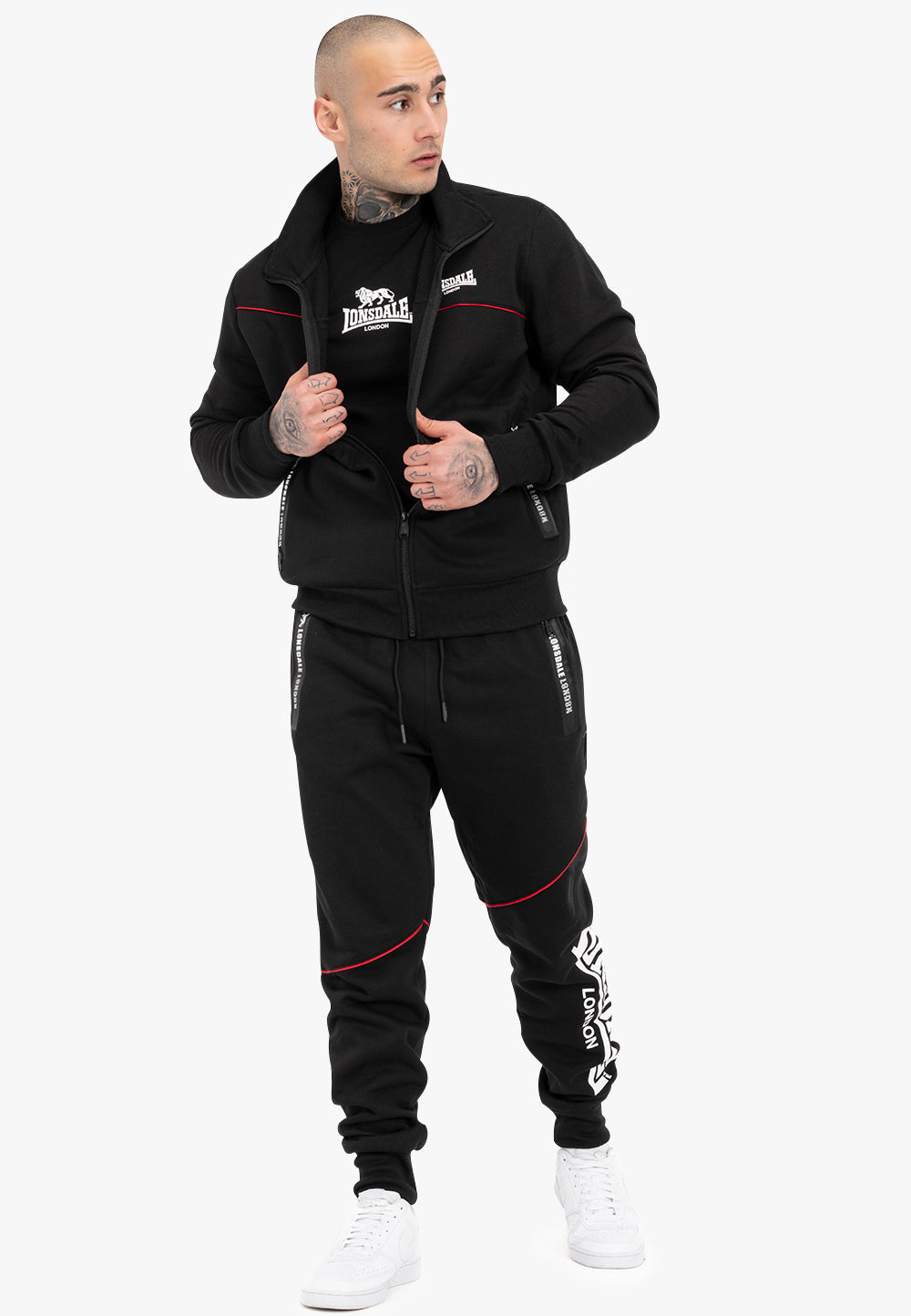 Lonsdale 113982 Geddington Jogginganzug Schwarz