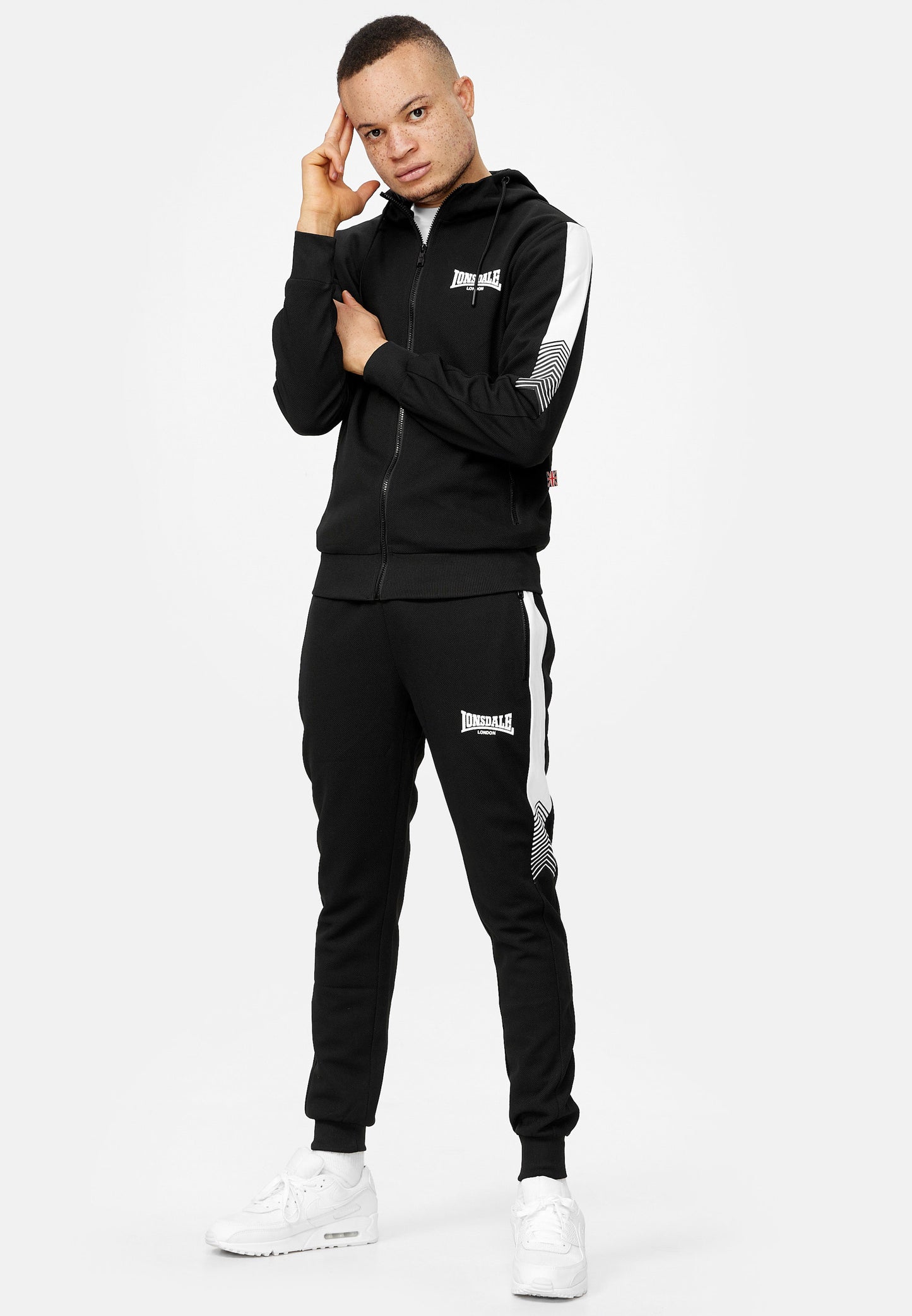 Lonsdale 114059 Marthall Jogginganzug Schwarz