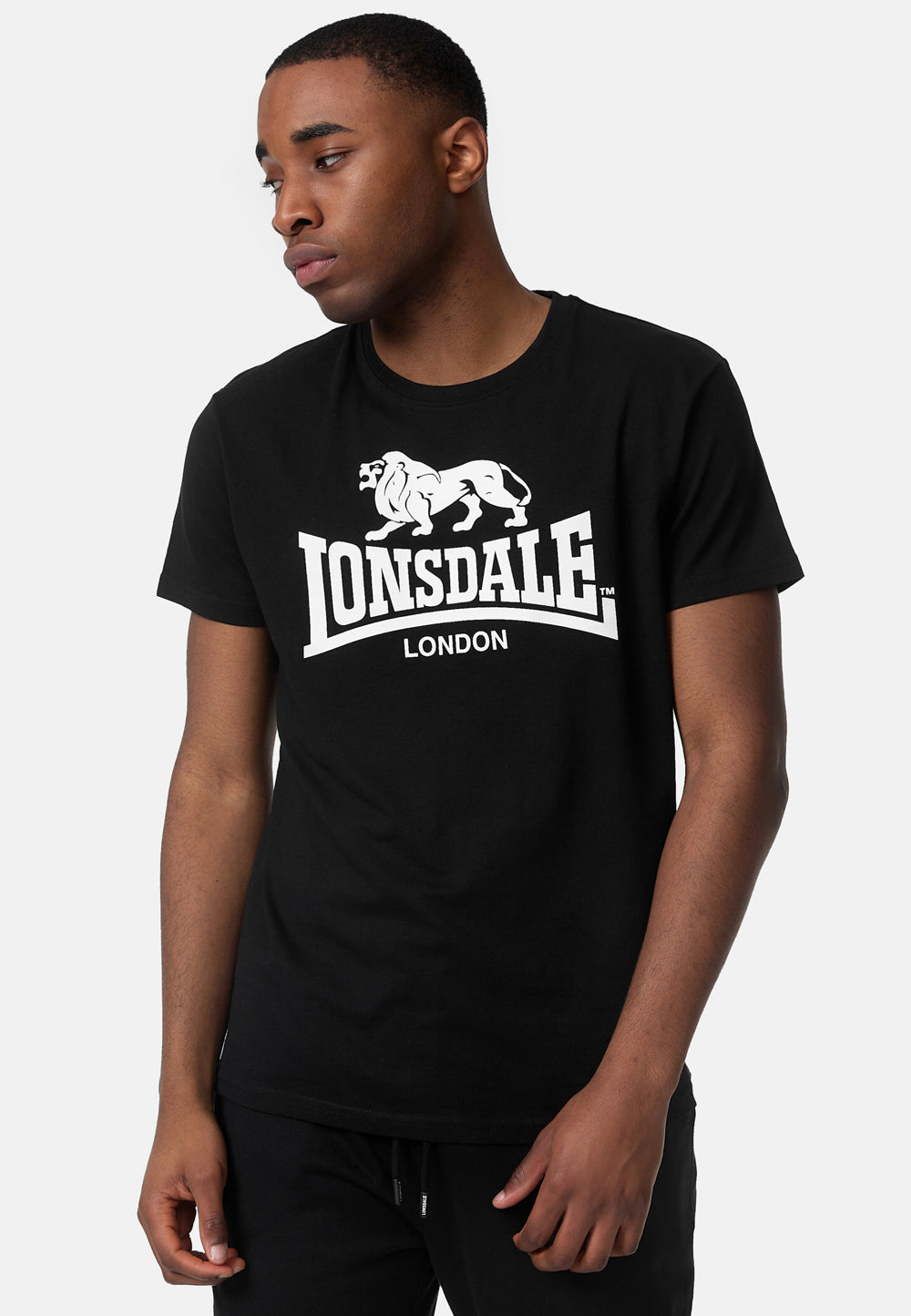 Lonsdale 114081 St. Erney T-Shirt Schwarz