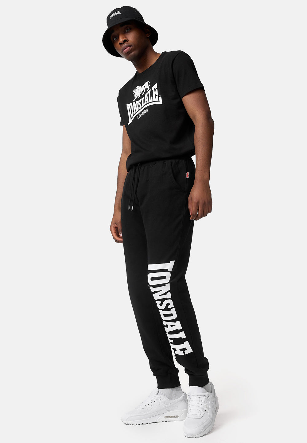 Lonsdale 114081 St. Erney T-Shirt Schwarz