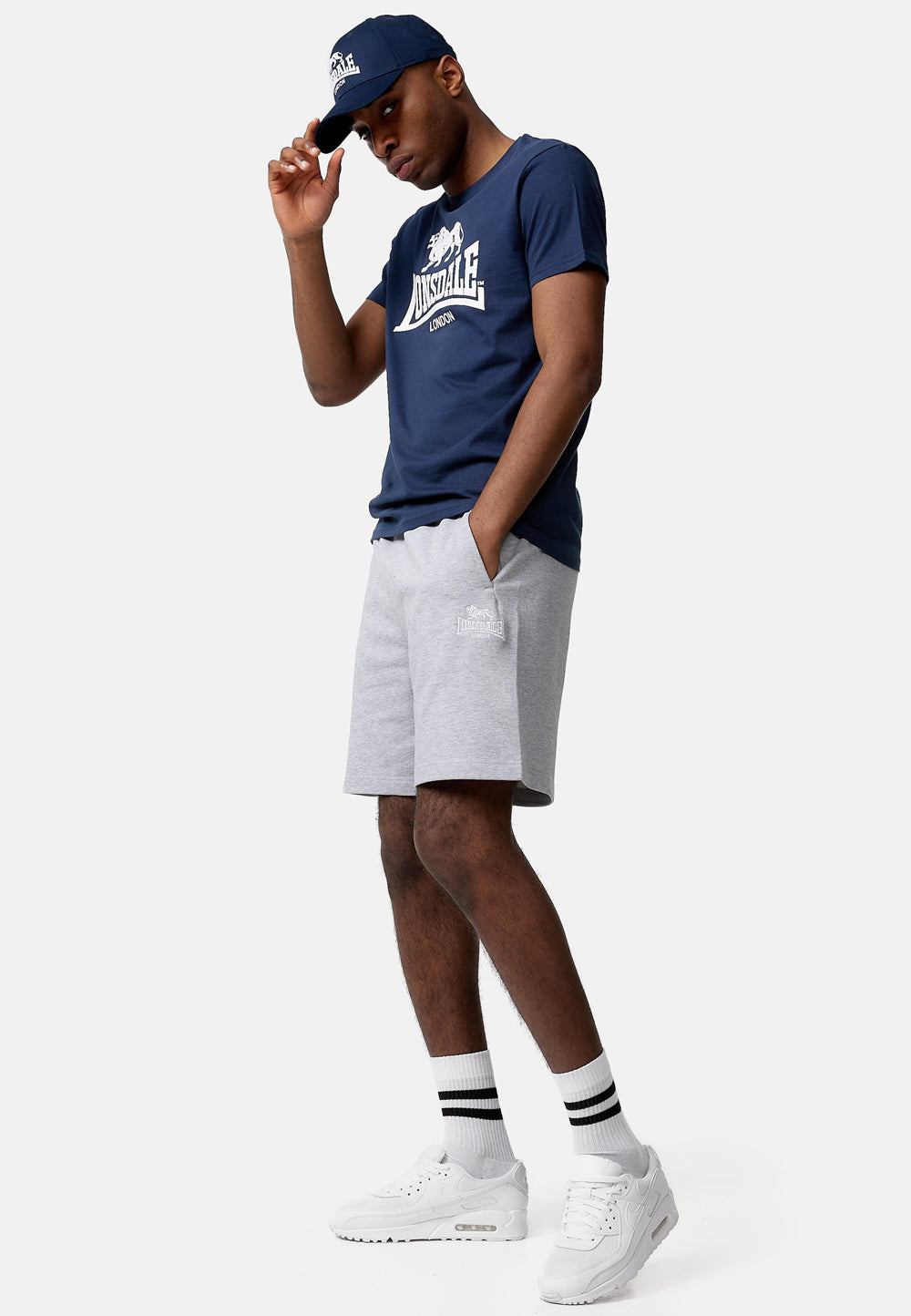 Lonsdale 114081 St. Erney T-Shirt Navy