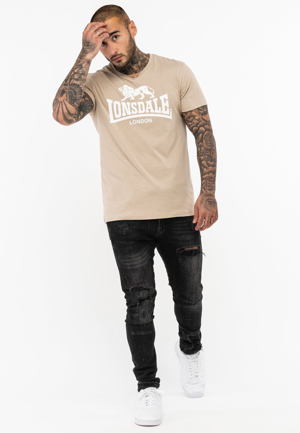 Lonsdale 114081 St. Erney T-Shirt Sand