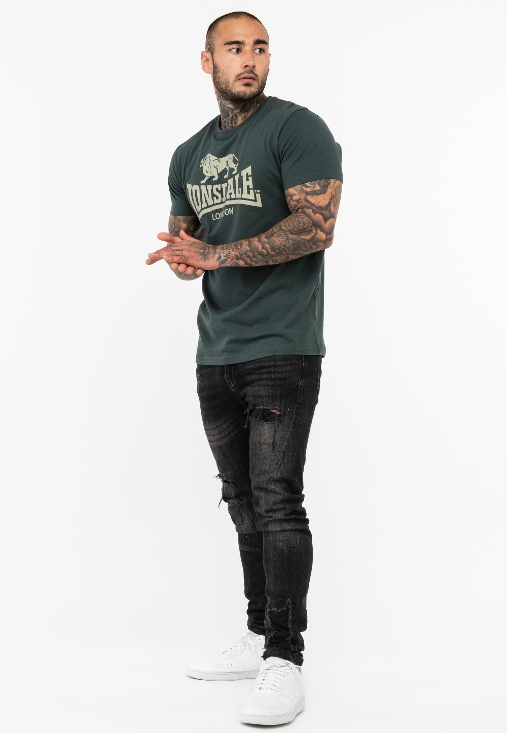 Lonsdale 114081 St. Erney T-Shirt Grün