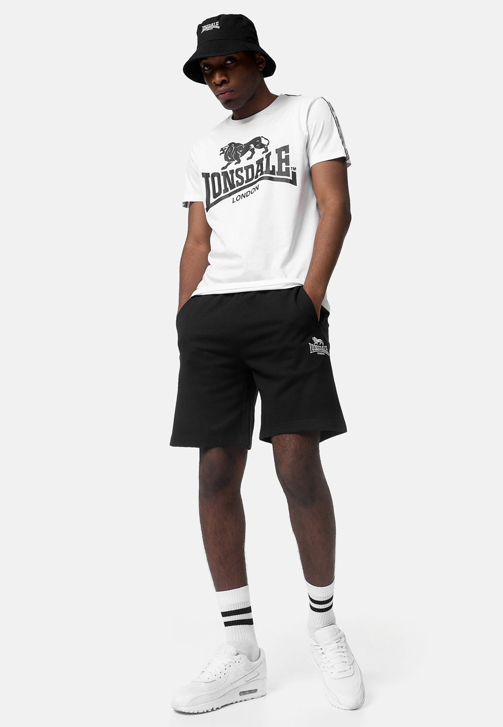 Lonsdale 114082 Sheviock T-Shirt Weiss