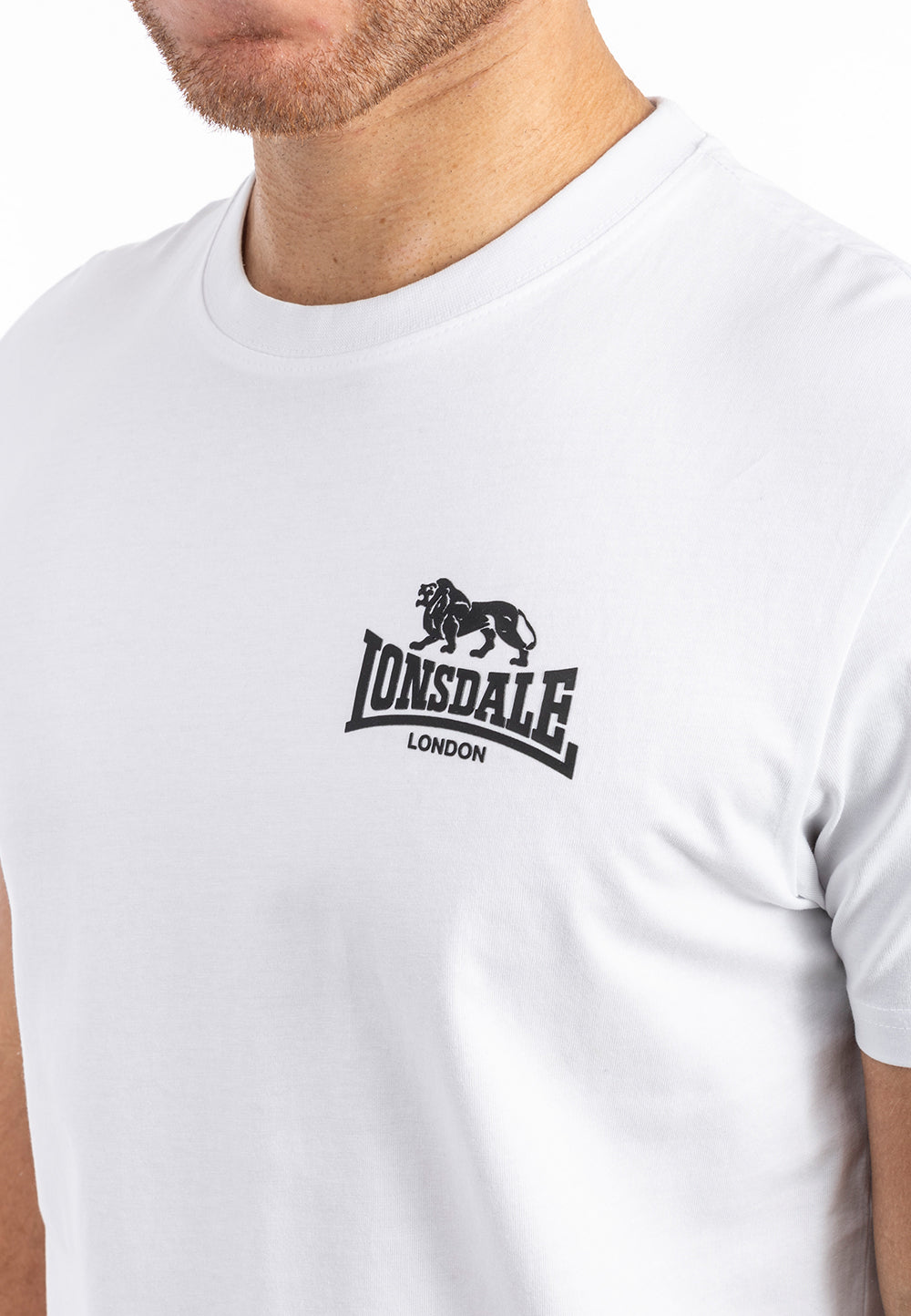 Lonsdale 114096 Blairmore Doppelpack T-Shirt Schwarz/Weiss