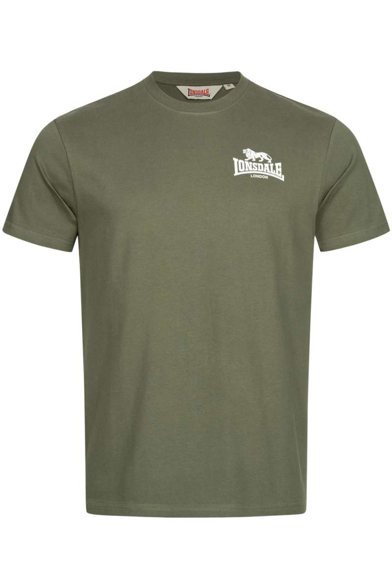 Lonsdale 114096 Blairemore Doppelpack T-Shirt Weiss/Olive